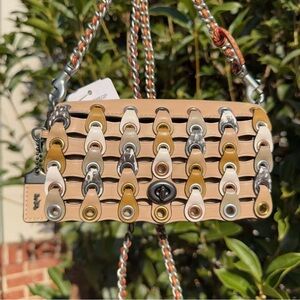 NWT Coach Dinkier With Snakeskin Coach Link 10502